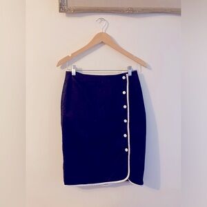 Mario Serrani Vintage Black and White Skirt Women’s Size 4